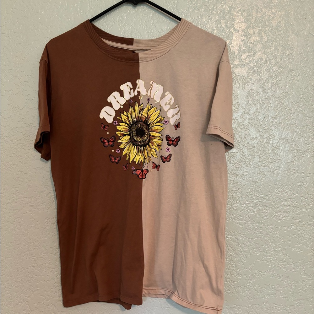 Brown and Tan shirt